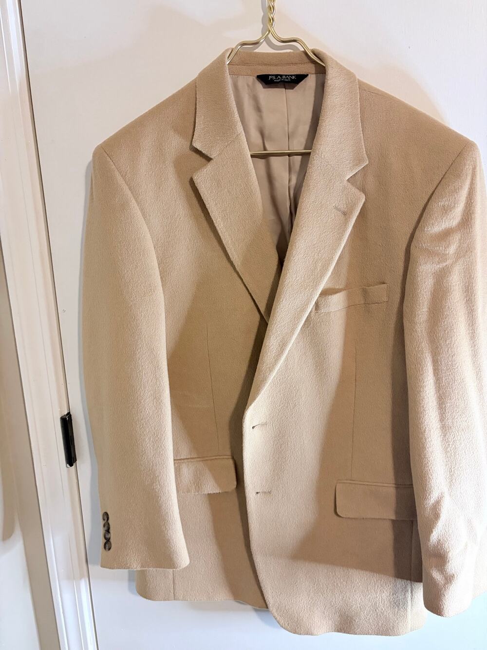 Jos. A. Bank 100% Camel Hair Blazer Jacket Mens 43R